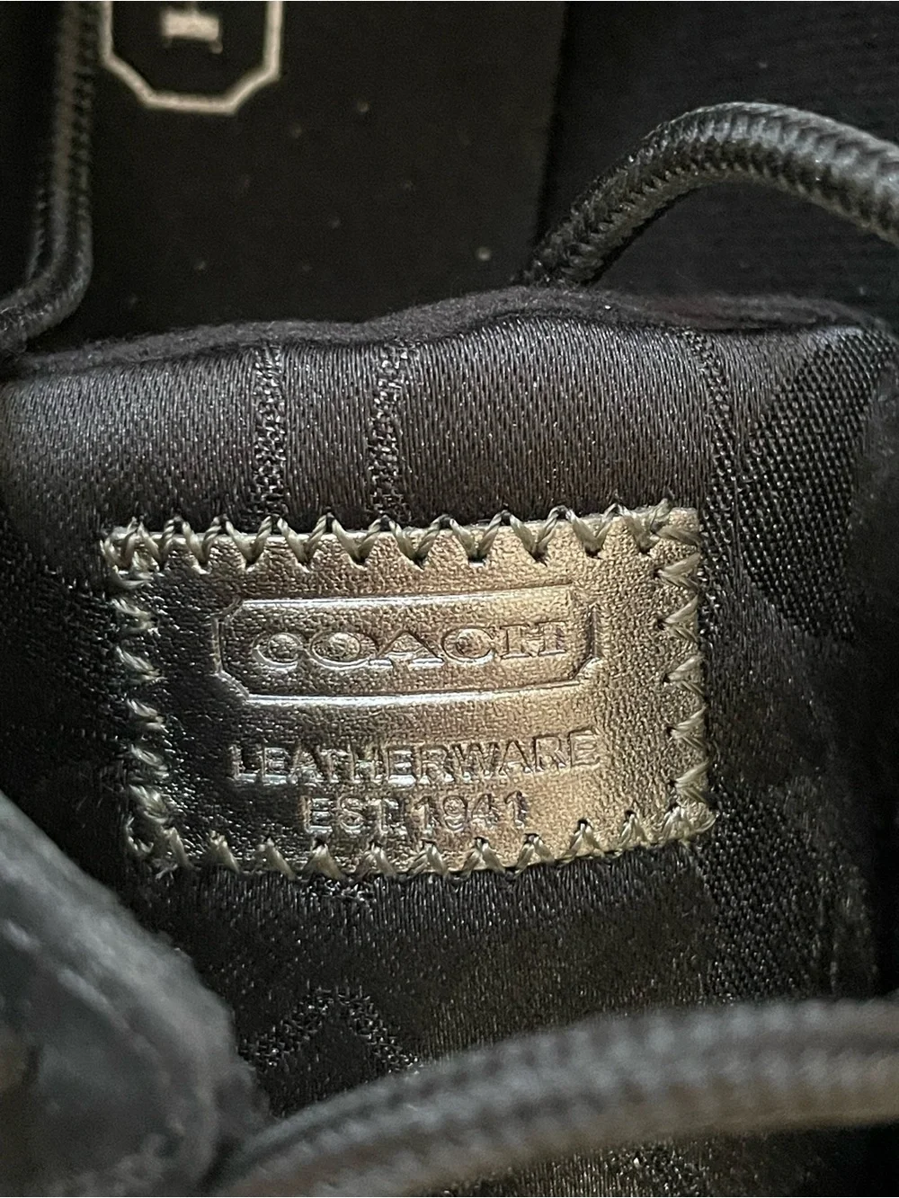 COACH Katelyn Y2K Black Signature Jacquard Sneakers Size 10